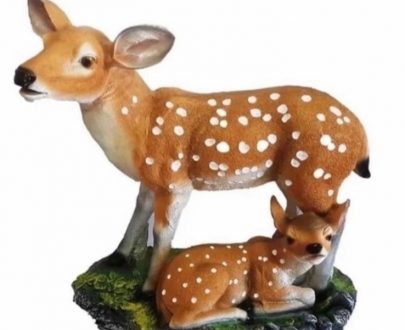 Садовые фигуры Олениха с олененком 48х59 см