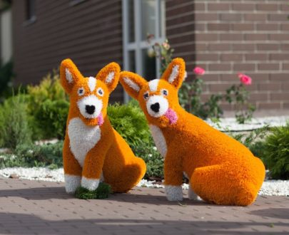 Топиари корги 72x40x55 см