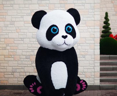 Топиари  панда сидит 160 х 90 х 60 см