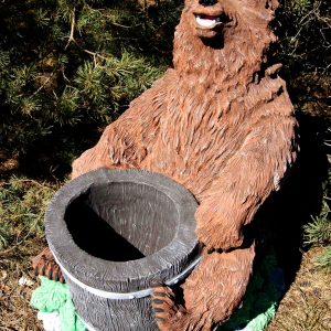 Скульптура Медведь с колодой 110х95х90 см