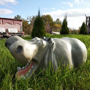 Садовая фигура Бегемот, 28х50 см.