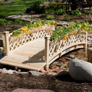 Садовый мостик из дерева 70х60х130 см