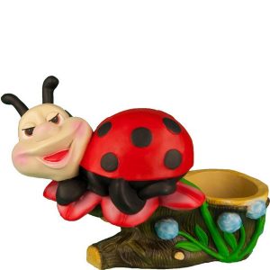 Садовое кашпо Божья коровка 40х60 см