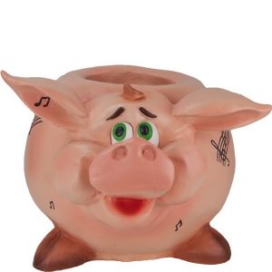 Садовое кашпо для цветов Свинка, 44х49 см.