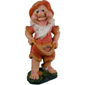 Садовая фигура Гном в пижаме 46х22 см.