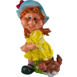 Садовая фигура Девочка с собакой 71х48 см.