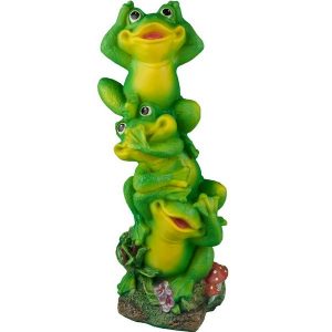 Садовая фигура Три лягушки, 44х18 см.