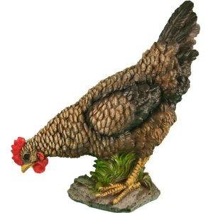 Садовая фигура Курица клюющая, 32х27 см.