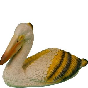 Садовая фигура Пеликан сидящий, 18х29 см.