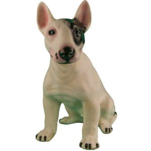 Садовая фигура Бультерьер черно-белый, 45х40 см.