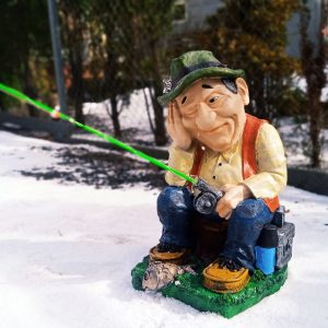 Садовая фигура Рыбак, 52х32х24 см.