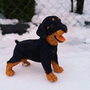 Садовая фигура Щенок Ягд-терьера стоит, 30х23 см.