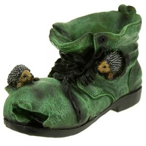 Кашпо Башмак с ежами 13 х 18 см