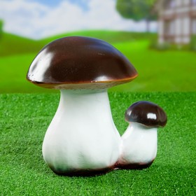 Садовая фигура Гриб белый, двойной средний, 29х22 см.