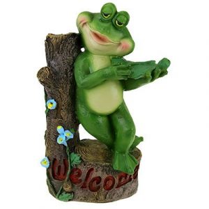 Садовая фигура Лягушка со скрипкой, 36х22 см.