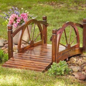 Садовый мостик из дерева 70х50х110 см