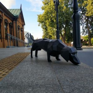 Полигональная фигура такса 50 х 45 х 40 см