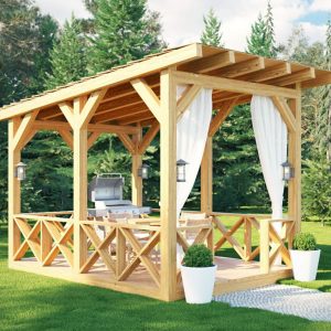 Садовая беседка из дерева 2х3 м