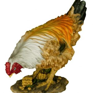 Садовая фигура Курочка клюет зернышки, 28х27 см.