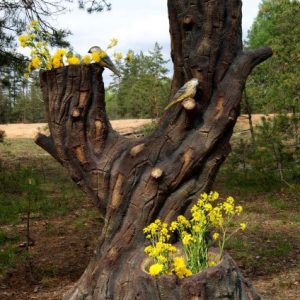 Скульптура Кашпо Дерево 145х90х70 см