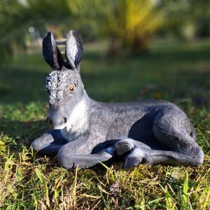 Садовая фигура Ослик лежит 46х26х33  см