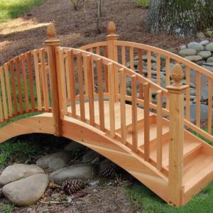 Садовый мостик из дерева 770х600х1400