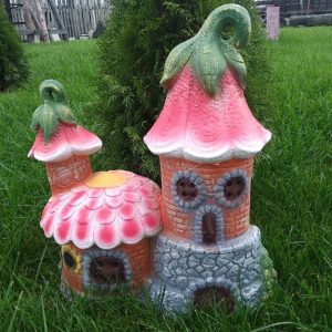 Садовая фигура сказочный Домик двойной, 60х50 см.
