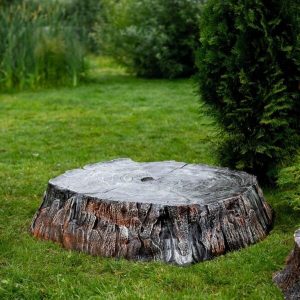 Декоративная крышка на люк Пень средний, 100х21х89 см.