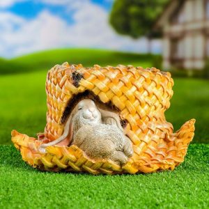 Кашпо Шляпа с зайцем