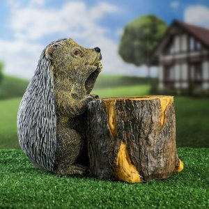 Кашпо Ежик с лупой 22х18 см