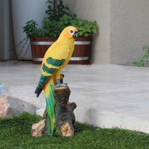 Садовая фигура Попугай на ветке