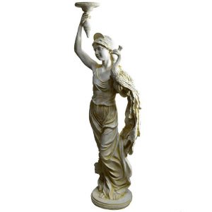 Скульптура Девушка с павлином  150х45 см.