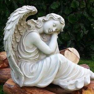 Садовая фигура Ангел девушка, 49х38 см.