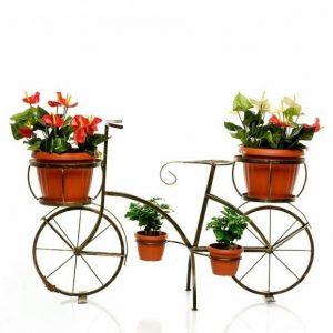 Кованая подставка для цветов Велосипед арт. 19005, 45х74х125 см.
