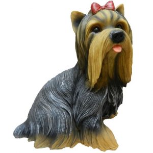 Садовая фигура Йорк с бантиком большой, 45 см.