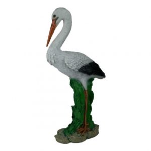 Садовая фигура Аист у гнезда 43х26 см