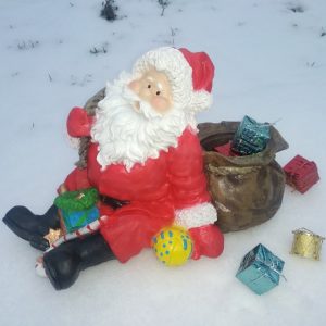 Новогоднее кашпо Санта - Клаус, 28х44 см.