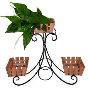 Кованая подставка для цветов Кантри арт. 21133, 25х57х79 см.