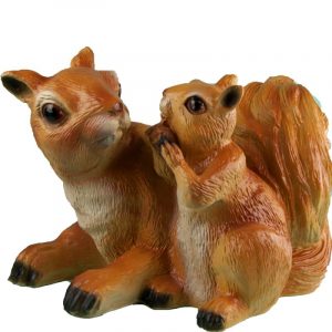 Садовая фигура Белка с бельчонком, 25х38 см.