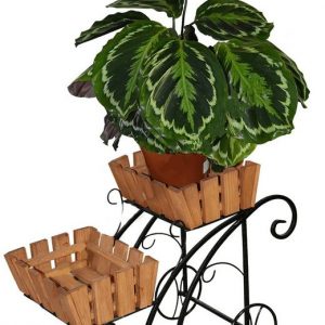 Кованая подставка для цветов Кантри арт. 21130, 29х60х39 см.