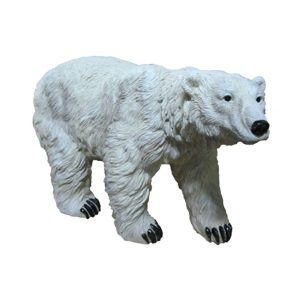 Садовая фигура Белый медведь стоячий большой, 57х38см