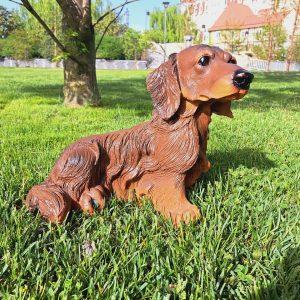 Садовая фигура Такса большая 40х25х32 см