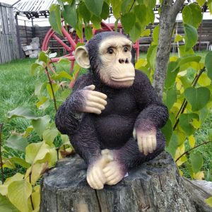 Садовая фигура Обезьяна сидящая, 30х27 см.