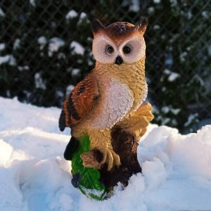 Садовая фигура Филин на коряге, 38х22 см.