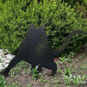 Декор из метала Кот озорник 42х46 см