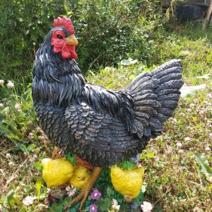 Садовая фигура Курица с цыплятами, 35х30 см.