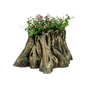 Садовое кашпо для цветов Пень коряга, 65х50х30 см.