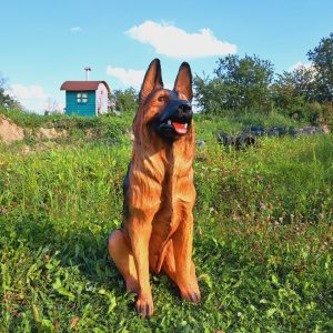 Садовая фигура Овчарка сидячая, 87х56 см.