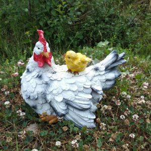 Садовая фигура Курица-наседка, 33х30 см.