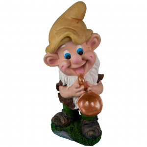 Садовая фигура Гном с саксофоном 22х42 см.